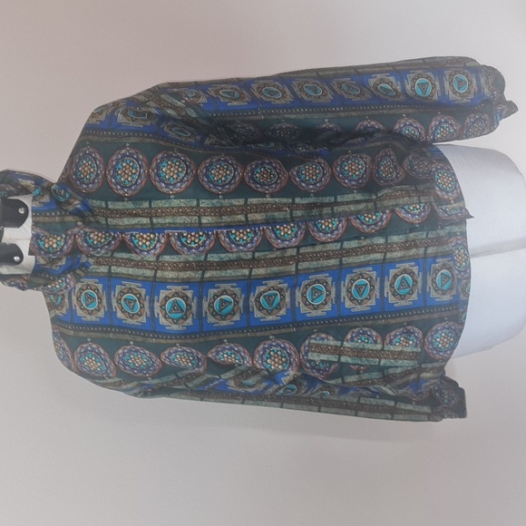 Unique Vintage Coaco Womens Size Large Printed Silk Zip Bomber Jacket 80s 90s - Picture 17 of 17